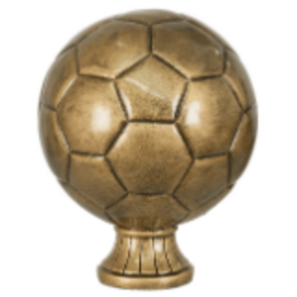 5.5" Antique Gold Soccer Bal Resin Award – item SBR123