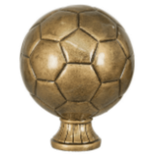5.5" Antique Gold Soccer Bal Resin Award – item SBR123