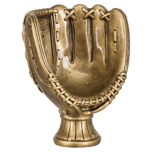 5" Antique Gold Glove Resin Award – item SBR125