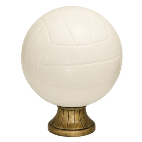 10.5" White Vollyball Resin Award – item SBR154