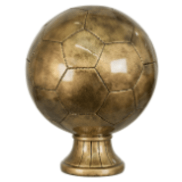 10.5" Antique Gold Soccer Bl Resin Award – item SBR173
