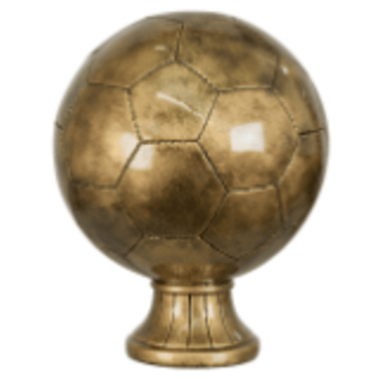 10.5" Antique Gold Soccer Bl Resin Award – item SBR173
