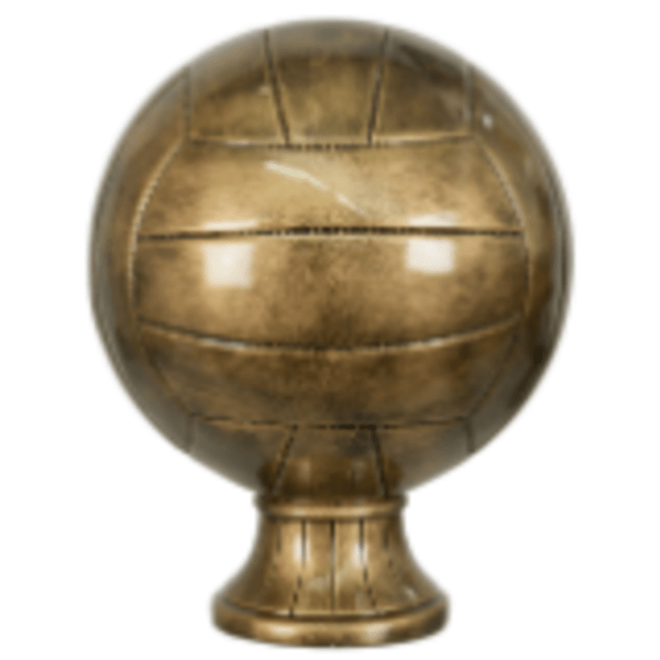 10.5" Antique Gold Volleyball Resin Award – item SBR174
