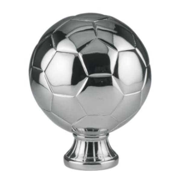 5.5" Metalized Soccer Ball Resin Award – item SBR303