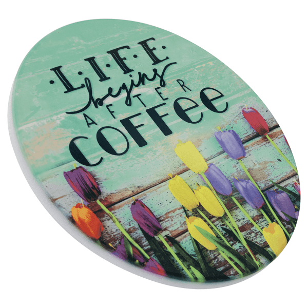 4.25" Sublimatable Round Sandstone Coaster – item SC4W