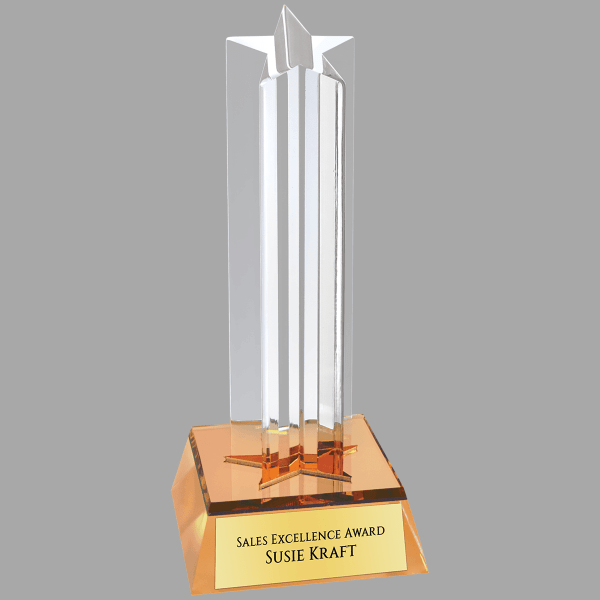 6.75" Star Column Acrylic Award – item SCM1G image 2