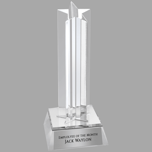6.75" Star Column Acrylic Award – item SCM1S image 3