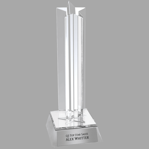 7.5" Star Column Acrylic Award – item SCM2S image 3
