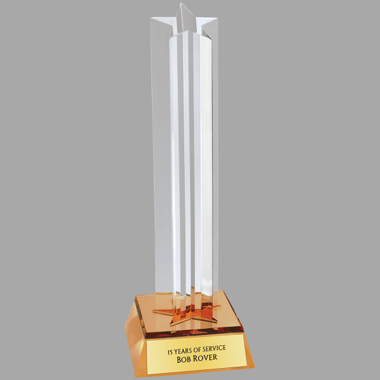8.5" Star Column Acrylic Award – item SCM3G