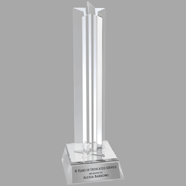 8.5" Star Column Acrylic Award – item SCM3S image 2