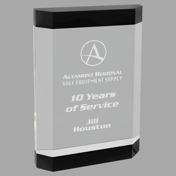 5" X 7" Showcase Acrylic Award – item SHC10BK