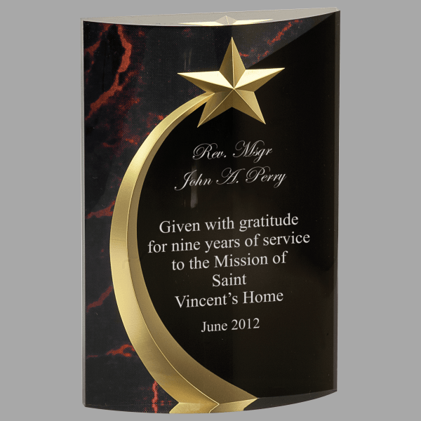 6.75" Rnd Shoot Marble Acrylic Award – item SHS2RM image 3