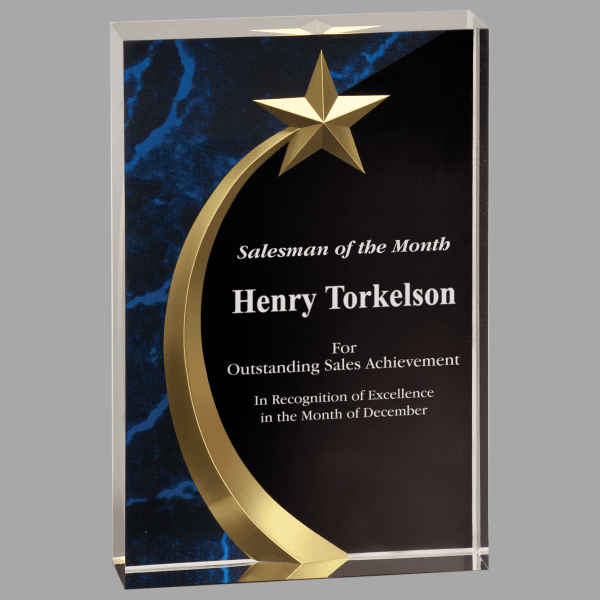 6.75" Sq Shoot Marble Acrylic Award – item SHS7BM