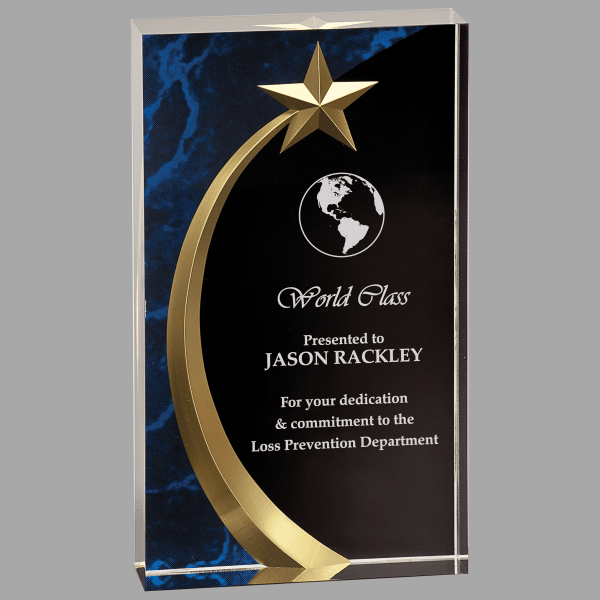 7.75" Sq Shoot Marble Acrylic Award – item SHS8BM