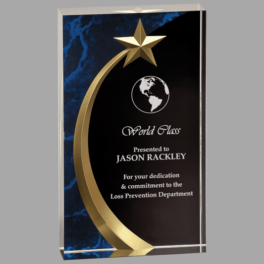 7.75" Sq Shoot Marble Acrylic Award – item SHS8BM