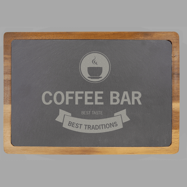 Acacia Wood and Slate Cutting Board – item SLT077 image 2