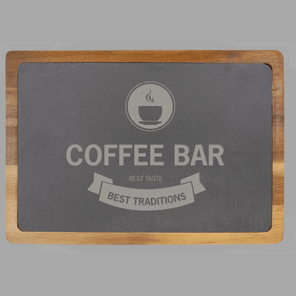 Acacia Wood and Slate Cutting Board – item SLT077 image 2