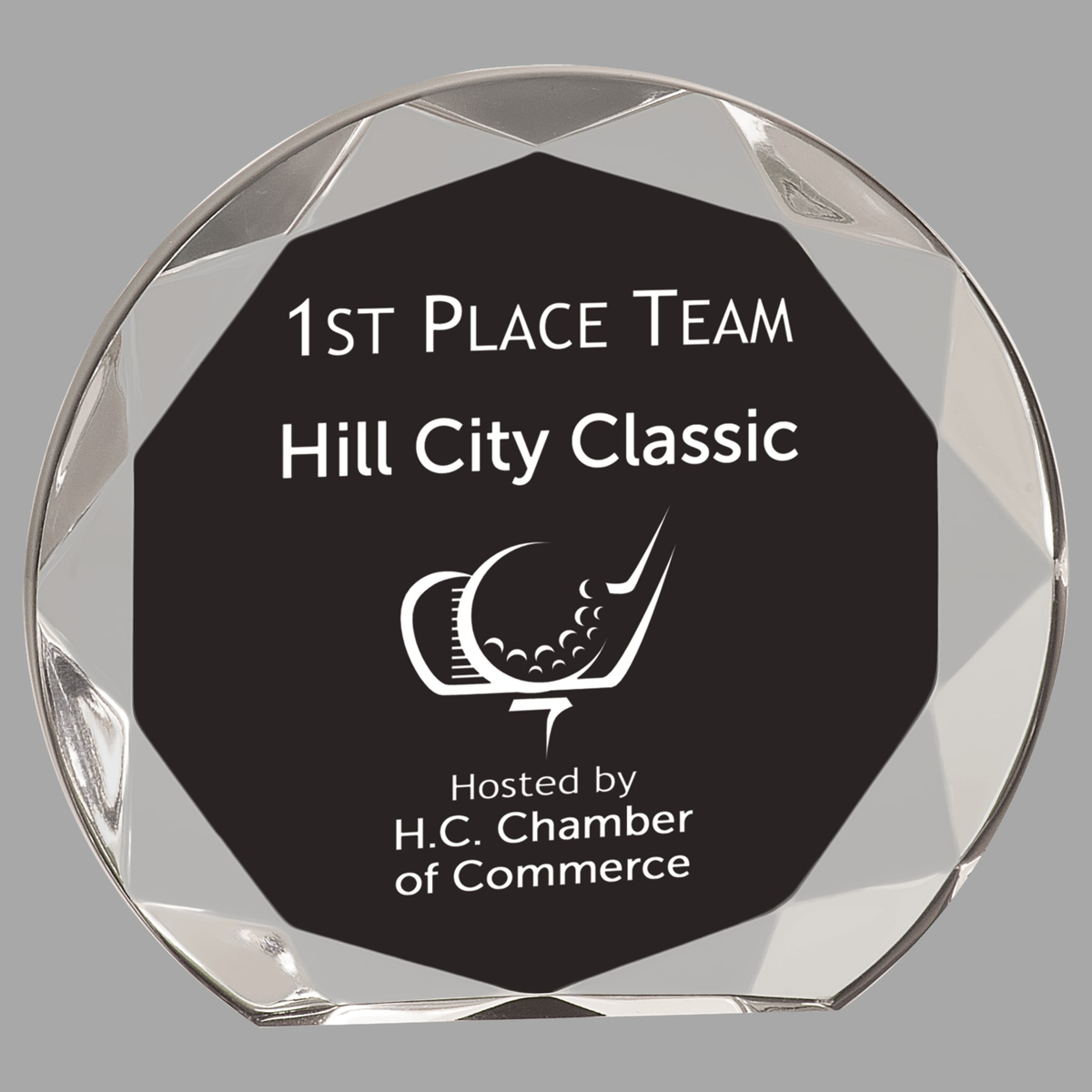 5 1/2" Black Sunburst Acrylic — SNB10BK