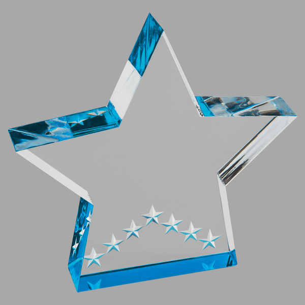 5" X 5 Star Performr Acrylic Award – item SPF1BU