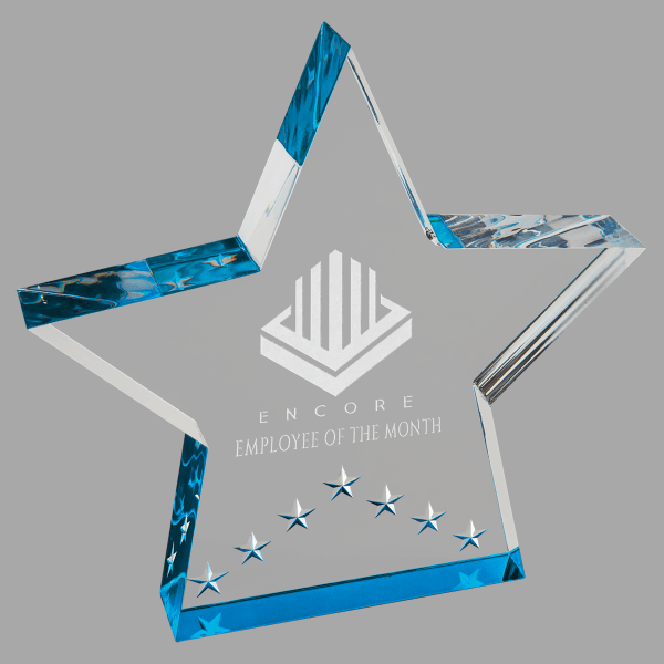 6" X 6 Star Performr Acrylic Award – item SPF2BU