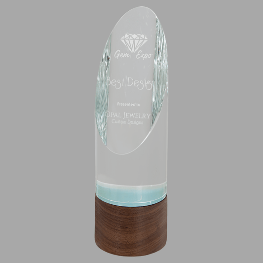 9" Cylinder Sierra Glass Award – item SRG07