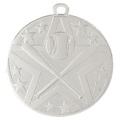 2" Baseball Superstar Medal – item SS401 image 2