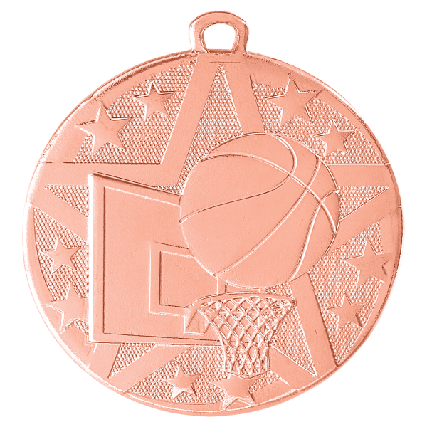 2" Basketball Superstar Medal – item SS402 image 3