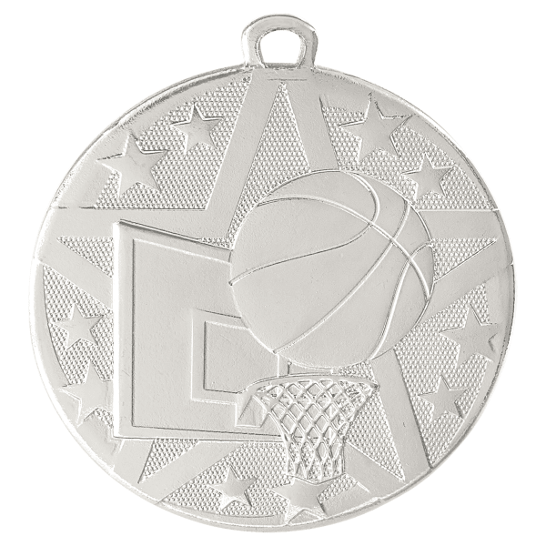2" Basketball Superstar Medal – item SS402 image 2