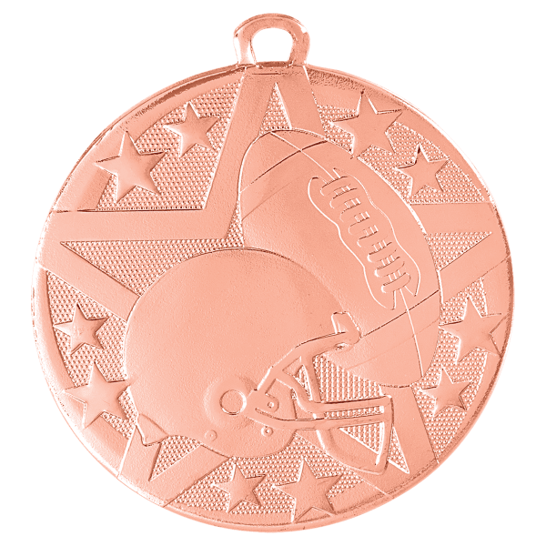 2" Football Superstar Medal – item SS404 image 3