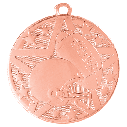 2" Football Superstar Medal – item SS404 image 3