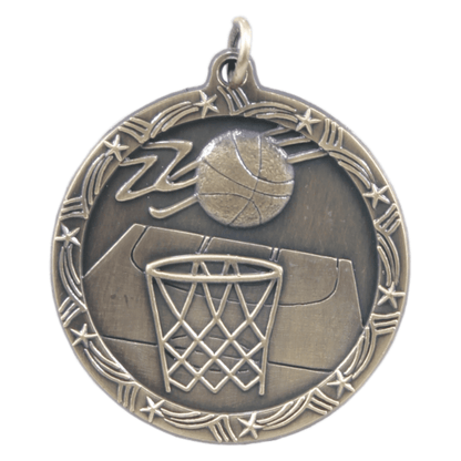 1.75" Basketball Star Medal – item ST12