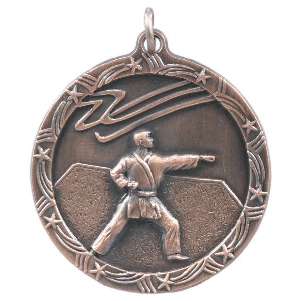 1.75" Martial Arts Star Medal – item ST17 image 3