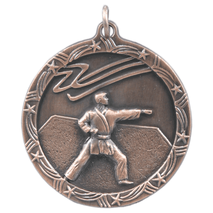 1.75" Martial Arts Star Medal – item ST17 image 3