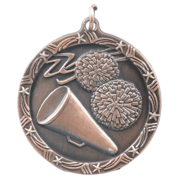 1.75" Cheerleading Star Medal – item ST19 image 3