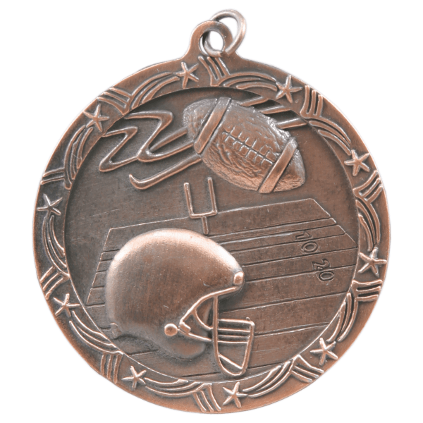 2.5" Football Star Medal – item ST59 image 3