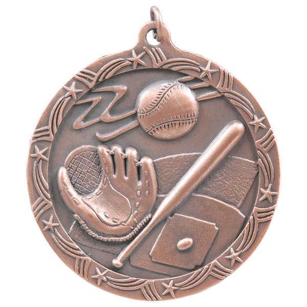 2.5" Baseball Star Medal – item ST61 image 3
