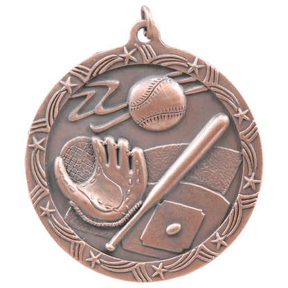 2.5" Baseball Star Medal – item ST61 image 3