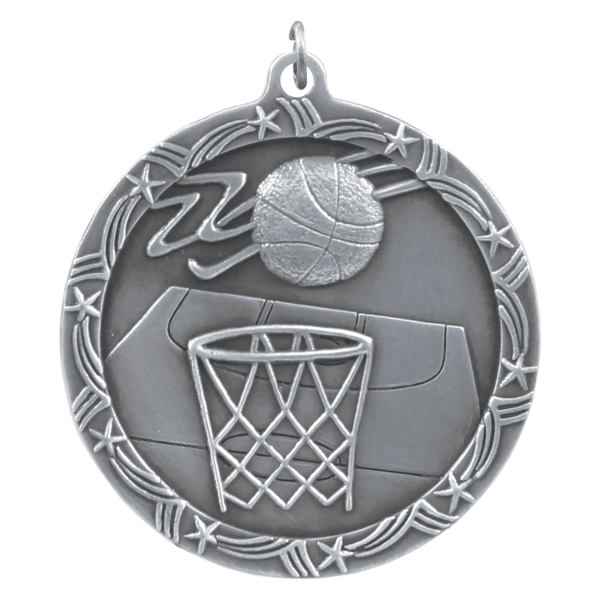 2.5" Basketball Star Medal – item ST62 image 2