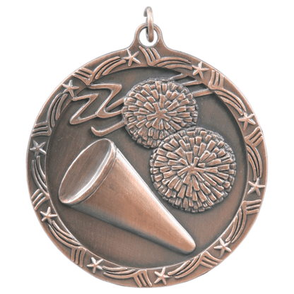 2.5" Cheerleading Star Medal – item ST69 image 3