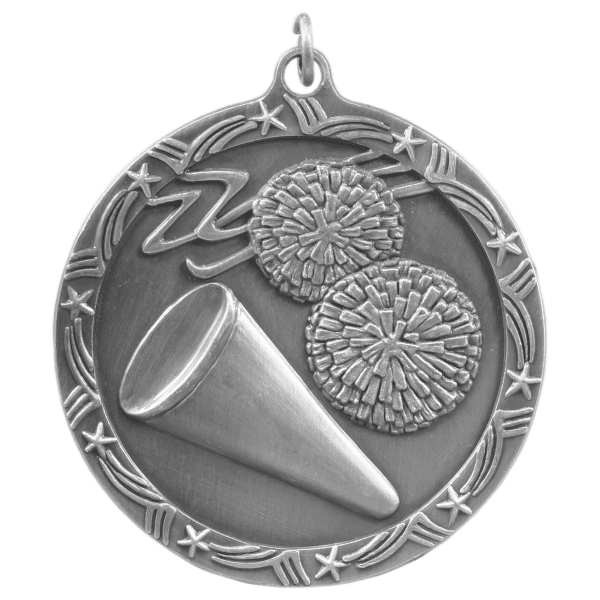 2.5" Cheerleading Star Medal – item ST69 image 2