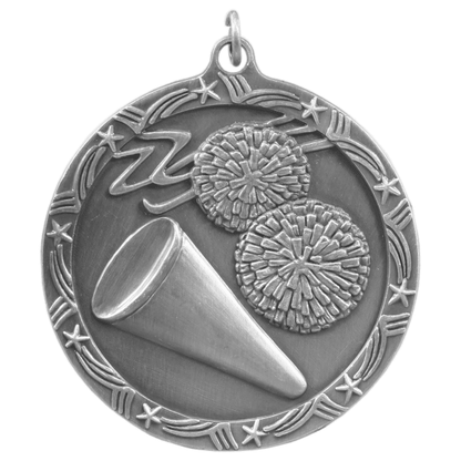 2.5" Cheerleading Star Medal – item ST69 image 2