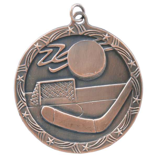 2.5" Hockey Star Medal – item ST70 image 3