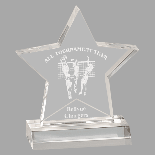 5" X 5 Star Award Acrylic – item STA6C