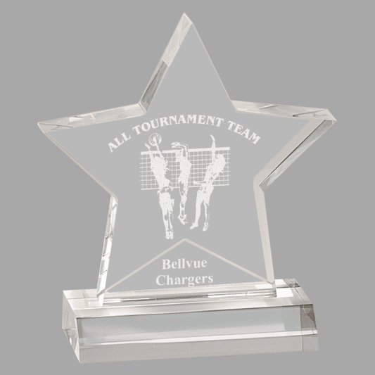 5" X 5 Star Award Acrylic – item STA6C