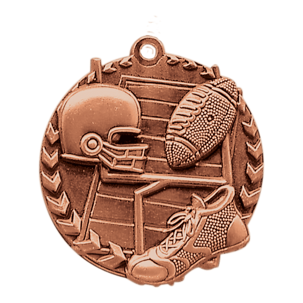 1.75" Football Millennium Medal – item STM1208 image 3