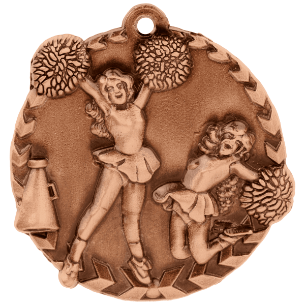 1.75" Cheerleading Millennium Medal – item STM1222 image 2