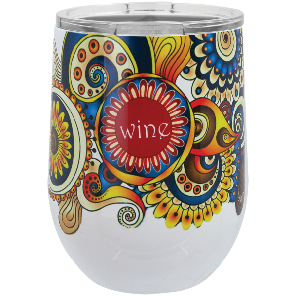 12 oz. Sublimatable Polar Camel Stemless Wine Tumbler with – item STM61 image 2