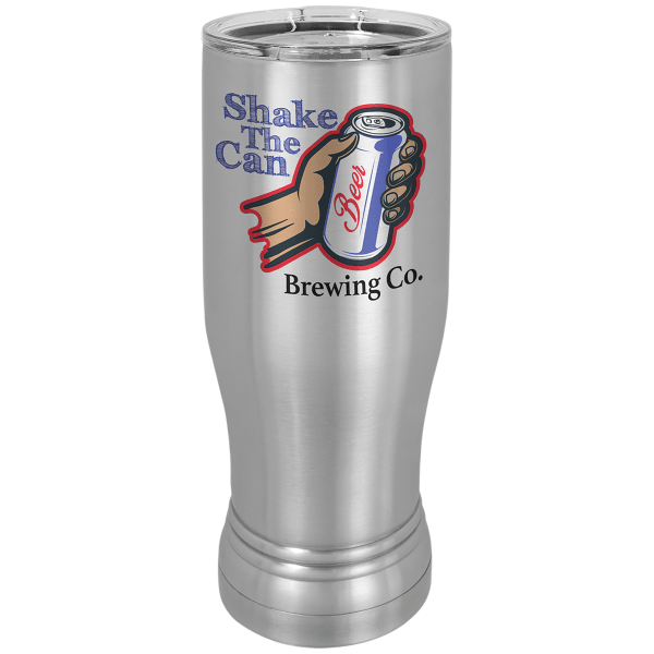 Sublimatable 14 oz. Polar Camel Pilsner with Clear Lid – item STM66