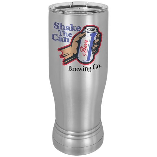 Sublimatable 14 oz. Polar Camel Pilsner with Clear Lid – item STM66