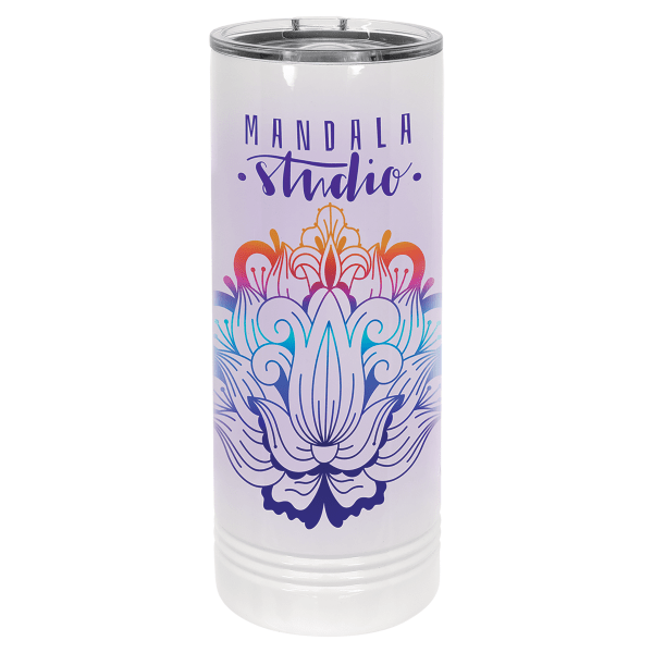 Polar Camel 22 oz. Sublimatable Skinny Tumbler with Slider – item STM68 image 2